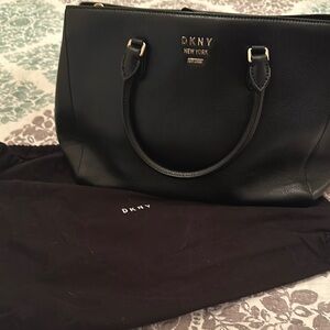 Dkny Black Structured Satchel
